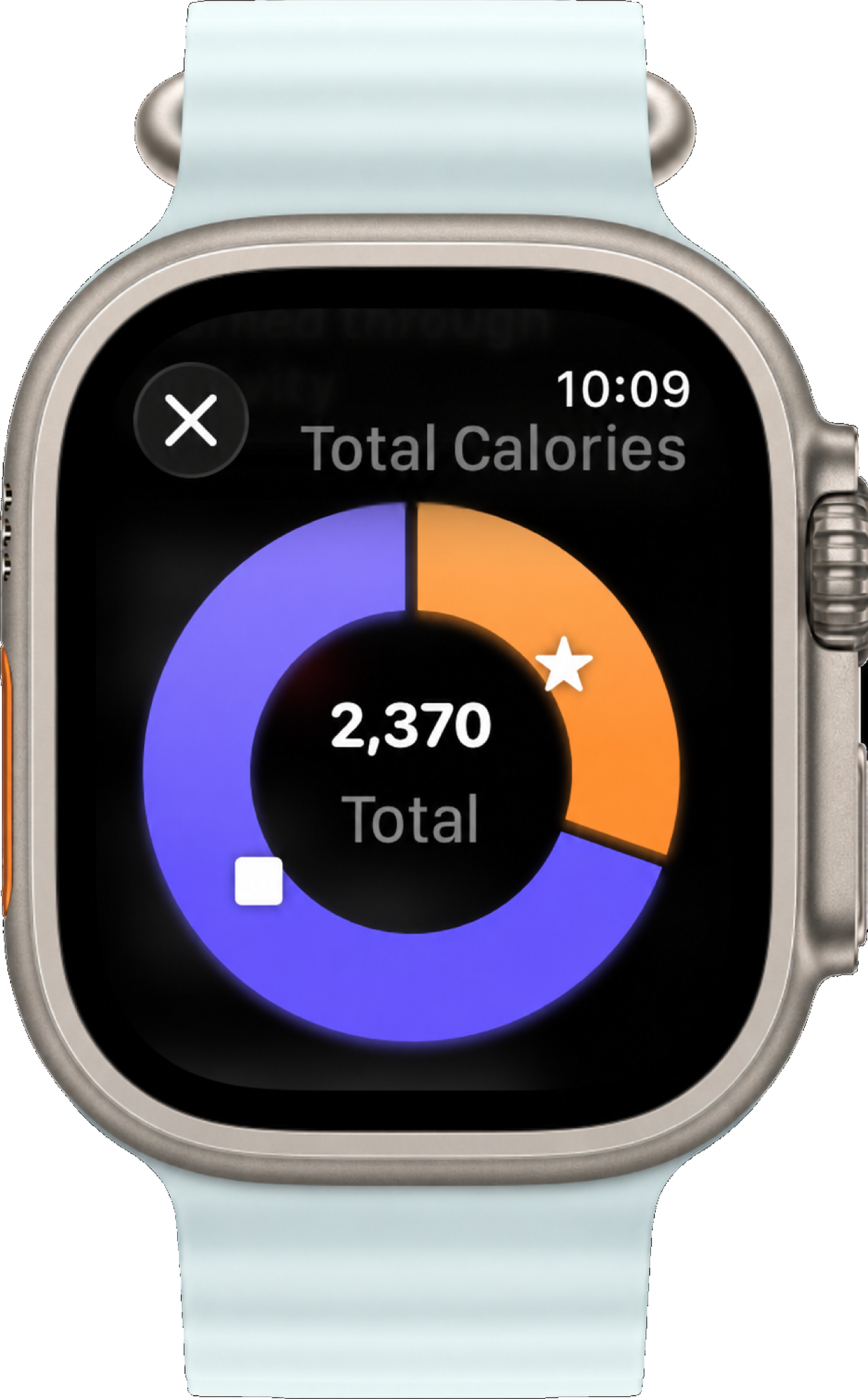IRL Health Bar Total Calories on Apple Watch Ultra