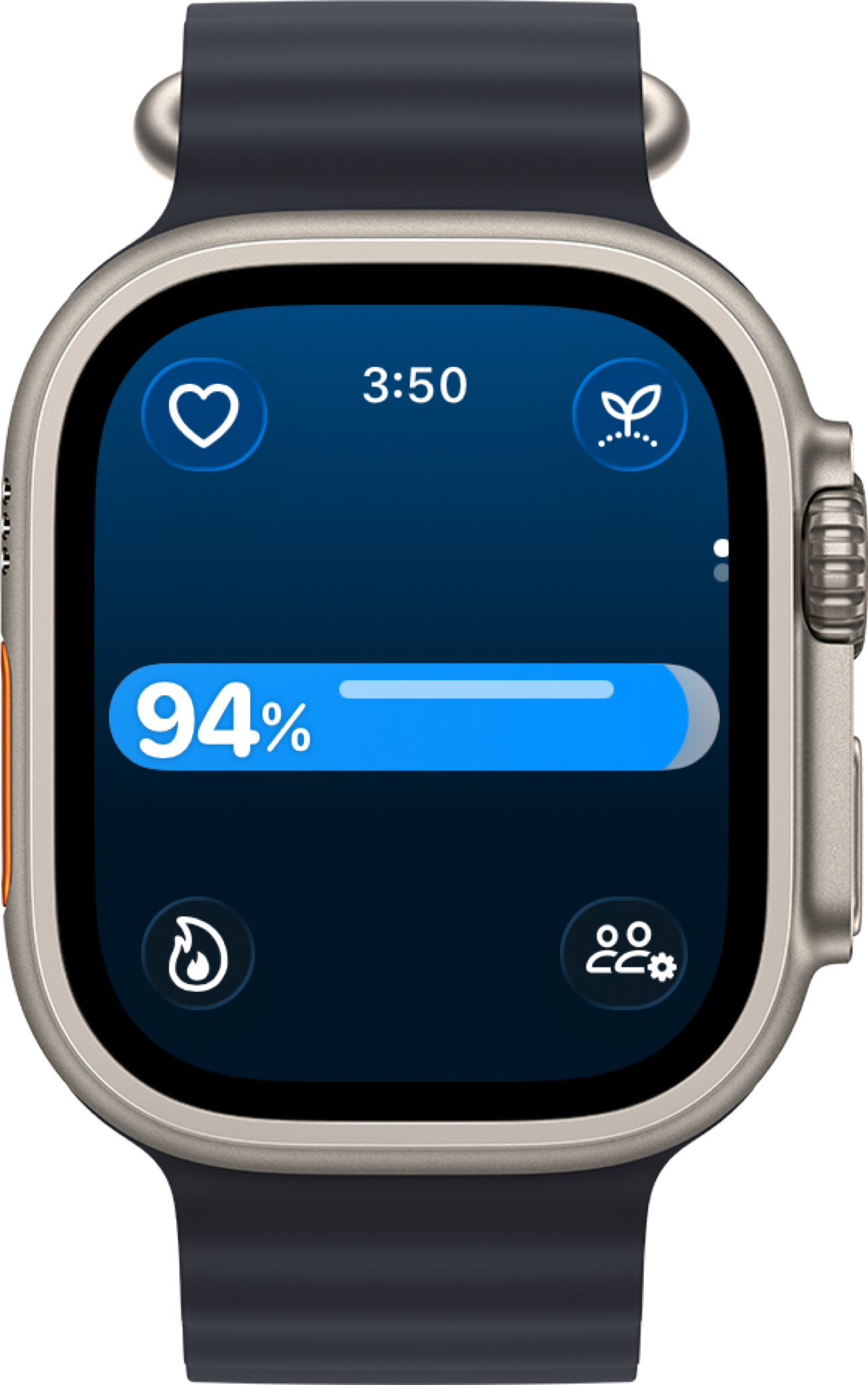 Watch showing stamina bar